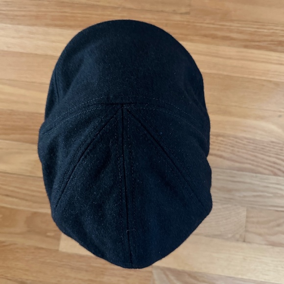 Epoch Hats Company Mens Newsboy Black Wool Hat Ear Flaps Size Large - Picture 9 of 14